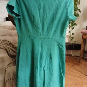Women's Teal Fit-and-Flare Dress